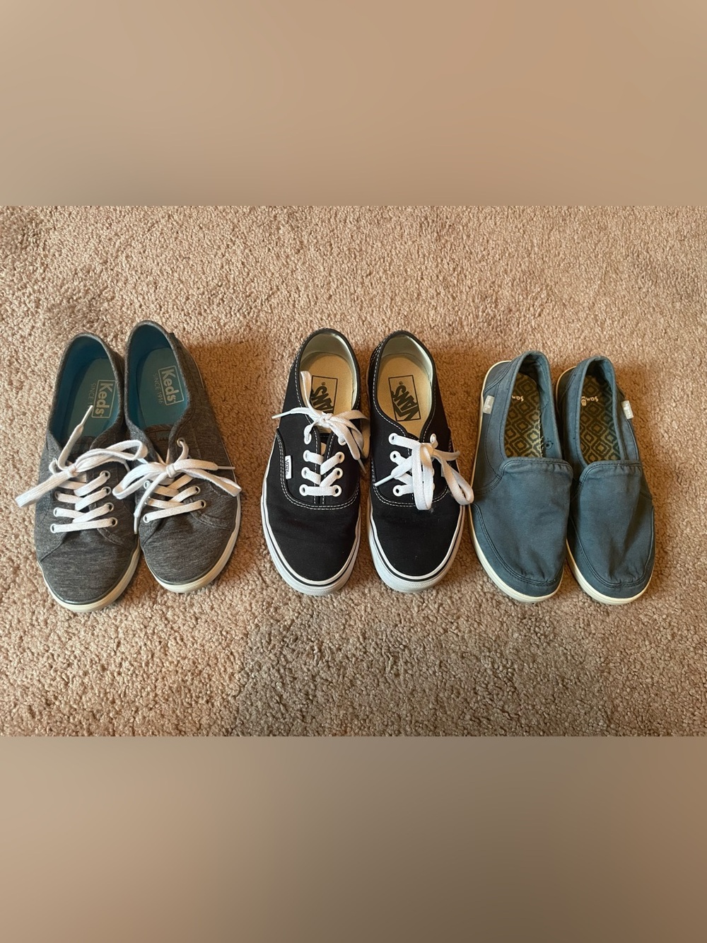 Vans Keds Sanuk size 6 sneaker shoe bundle